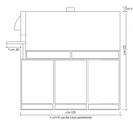 Włoski elektryczny piec do pizzy neapolitańskiej IZZO FORNI IZ6 Dark