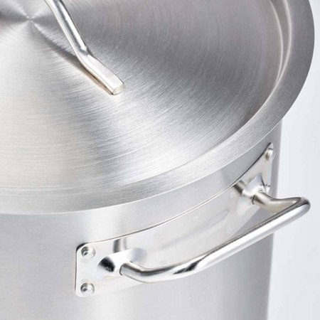 Medium pot with lid, steel, O 360 mm, V 22.4 l 012365 STALGAST