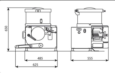 Automatic burger press C/E653 | 2100 pcs./h