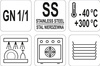 LID FOR GN 1/1 STAINLESS STEEL CONTAINER | YG-00370