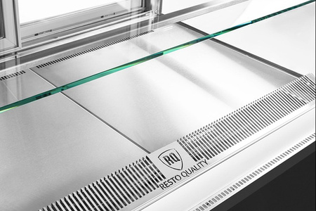 Witryna cukiernicza chłodnicza Dolce Visione Premium 700 | wnętrze ze stali nierdzewnej | 700x670x1300 mm