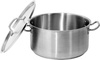 GARNEK NISKI Z POKRYWKĄ ZE STALI NIERDZEWNEJ 36x18CM 18,3L | YG-00044