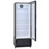Szafa chłodnicza przeszklona DC240BD | czarna | zaokrąglone rogi | 218l