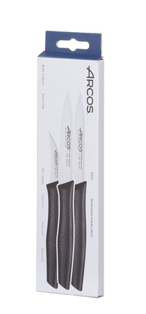 Zestaw noży do obierania, seria NOVA, Arcos, czarny HENDI 189500