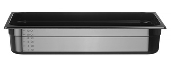 Pojemnik GN1/1-100 z czarnego poliwęglanu HENDI 862223