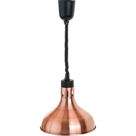 Lampa do podgrzewania potraw wisząca, miedziana, P 0.25 kW, U 230 V 692612 STALGAST