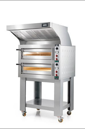 Piec do pizzy elektryczny Cuppone Tiepolo | dwukomorowy | 6+6x36 | TP635L/2CM