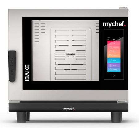 Piec konwekcyjno-parowy elektryczny | piekarniczo-cukierniczy | automatyczny system myjący | 4x600x400 |  7,3 kW | 400 V | Mychef iBake 4E TSC | System TSC - najwyższa stabilność temperatury