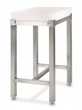 Kloc masarski z polietylenu z podstawą ze stali nierdzewnej o wym.50 HENDI 505687