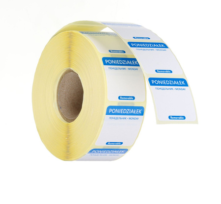 Naklejki Food Safety, wielorazowe - poniedziałek HENDI 850077