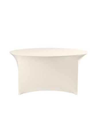 Symposium cream round tablecloth O1800x760mm HENDI 814444