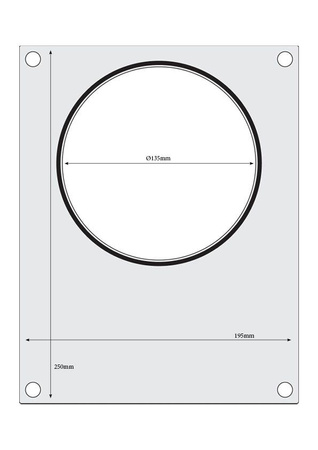 Matryca do zgrzewarki Hendi  na duży pojemnik do zupy fi 165 mm HENDI 805619