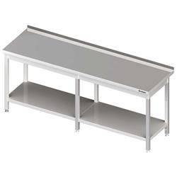 Wandtisch mit Regal 2500x600x850 mm geschweißt STALGAST MEBLE 980056250