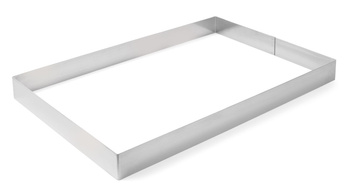 Rant piekarniczo-cukierniczy prostokątny o grubości 1,5 mm, wysokoś HENDI 512401