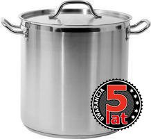 GARNEK WYSOKI Z POKRYWKĄ ZE STALI NIERDZEWNEJ 32x32CM 25,7L | YG-00006