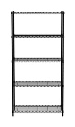 Regał magazynowy 5-półkowy czarny, malowany proszkowo HENDI 812990