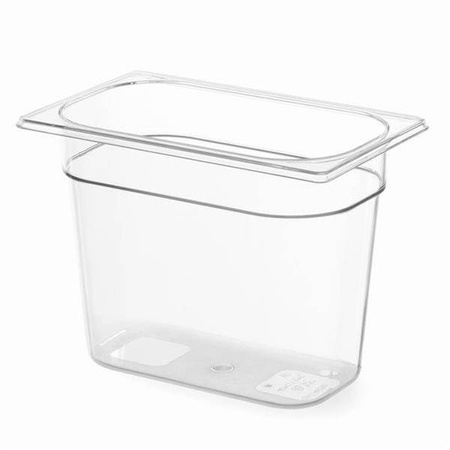 GN container in polycarbonate, 1/4-100mm HENDI 861622