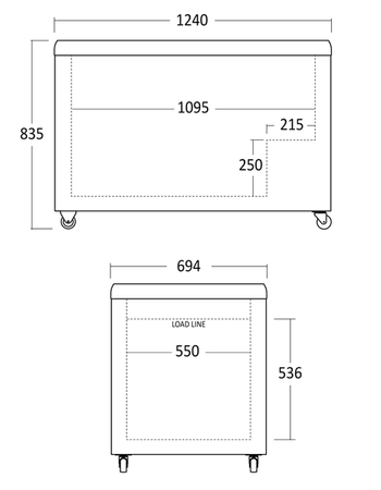 Zamrażarka skrzyniowa IC410D | 372 l