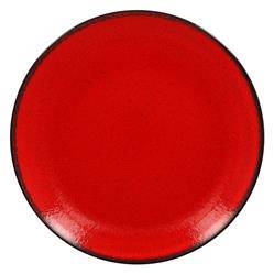 FIRE Flat plate, round 24 cm red TOM-GAST code: R-FRNNPR24RD-12