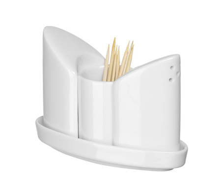 Zestaw do przypraw: pieprz, sól i wykałaczki HENDI 786420