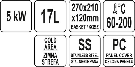 FRYTOWNICA POJEDYNCZA 11L 5kW | YG-04617