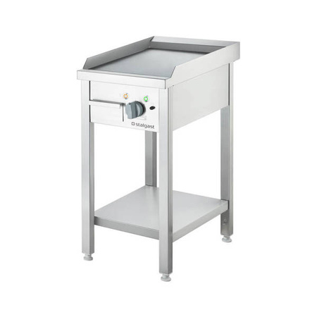 Elektrische Grillplatte, freistehend, glatte Oberfläche, P 4 kW, U 400 V STALGAST 979301