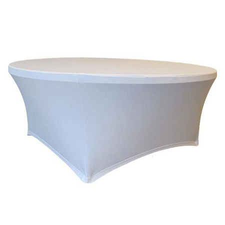 Round table cover ¶r. 180,3 cm white TOM-GAST code: V-180-W