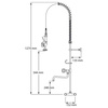 Filler with spout two-hole wall-mounted 651542 STALGAST