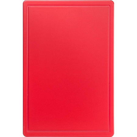 Cutting board, red, HACCP, 600x400x18 mm 341631 STALGAST