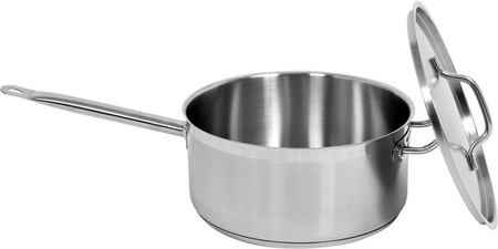 Stainless steel saucepan with lid 28x13CM 8L | YG-00063