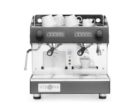 Ekspres do kawy JULIA Compact, 2-grupowy, automatyczny, czarny HENDI 207499