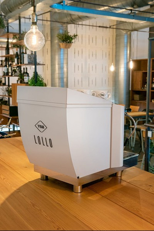 Ekspres kolbowy 1-grupowy | Lollo 1GR White | kolor biały | 1,8 kW