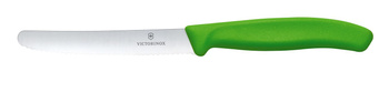 Victorinox Swiss Classic Nóż do pomidorów, zaokrąglony czubek, ząbkowany, 11 cm, zielony HENDI 6.7836.L114