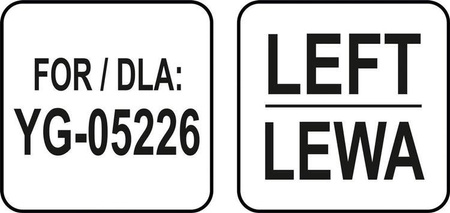 PROWADNICA LEWA DO PÓŁKI | YG-05423