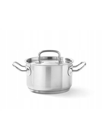 Mittlerer Topf mit Deckel Kitchen Line, Fassungsvermögen.1,7 l, fi.160x(H)95 mm HENDI 836101