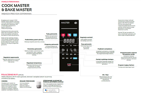 Piec konwekcyjno-parowy elektryczny | piekarniczo-cukierniczy | automatyczny system myjący | 10x600x400 |  18,9 kW | 400 V | Mychef BAKE MASTER 10E