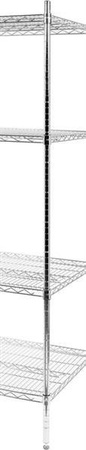 Regał ażurowy 4-półkowy YATO 1210x457x1880 | YG-09052 + YG-09065