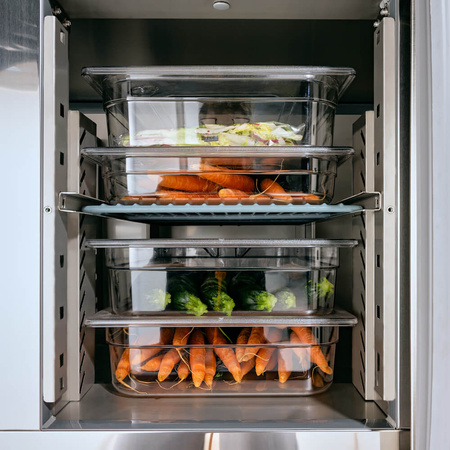 Stół chłodniczy 2 drzwiowy, agregat na dole, Frost, GN 1/1, V 180 l STALGAST 835029