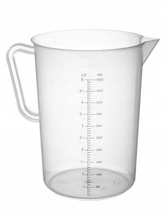 Polypropylene measuring cup with scale - 5l HENDI 567500