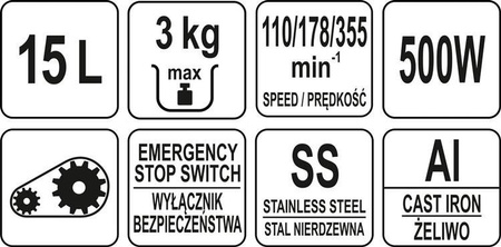 MIKSER PLANETARNY 15L | YG-03020