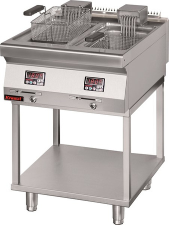 electric fryer 2x8l 16kW on a frame base 700.FE-2x10f.T Kromet