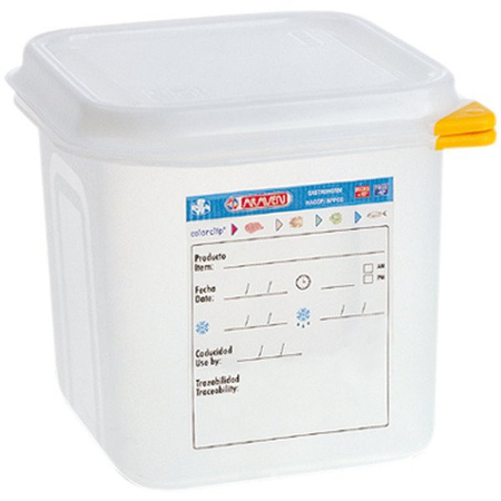 Polypropylene container with leak-proof lid, GN 1/6, H 100 mm 166105 STALGAST