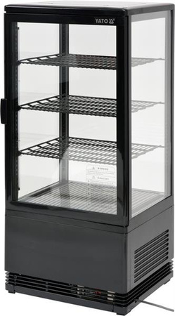 WITRYNA CHŁODNICZA 78L 42x38x96 CZARNA | YG-05056