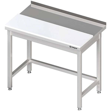 Wall table with polyethylene plate 1700x600x850 mm welded STALGAST MEBLE 980586170