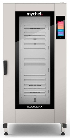 Piec konwekcyjno-parowy elektryczny | z wózkiem | automatyczny system myjący | 20xGN2/1 | 65,7 kW | 400 V | Mychef iCook MAX 202E TSC | System TSC - najwyższa stabilność temperatury