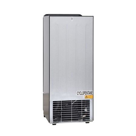 Szafa chłodnicza przeszklona DC200BD | czarna | zaokrąglone rogi | 178l