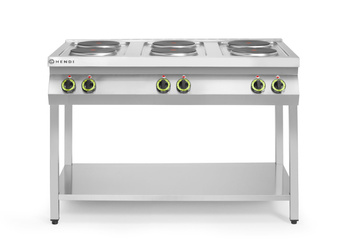 Kuchnia elektryczna 6-płytowa Kitchen Line na podstawie otwartej HENDI 226230