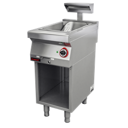 Fries warmer with IR radiant heater on open cabinet base 700.PF-1p.S. Kromet