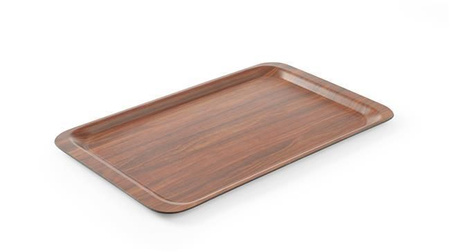 Taca antypoślizgowa, orzech - 330 x 430 mm HENDI 507469