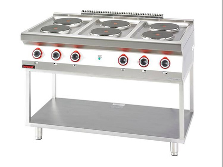 Electric kitchen 6 round plates 6x2,6kW on a frame base 700.KE-6.T Kromet